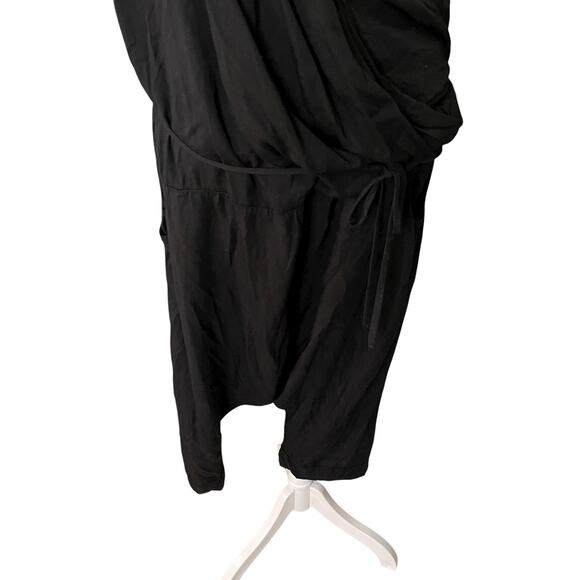 Studio B3 IT 40 / 42 Romper One Piece Black Thin Sleeveless Vneck Pockets - Picture 9 of 15